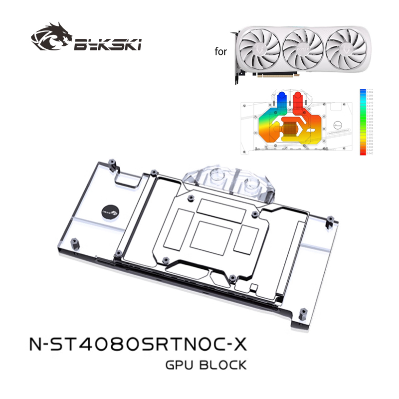Rtx 4080 Water Cooling Block - Bykski N-ST4080SRTNOC-X Blok GPU do ZOTAC