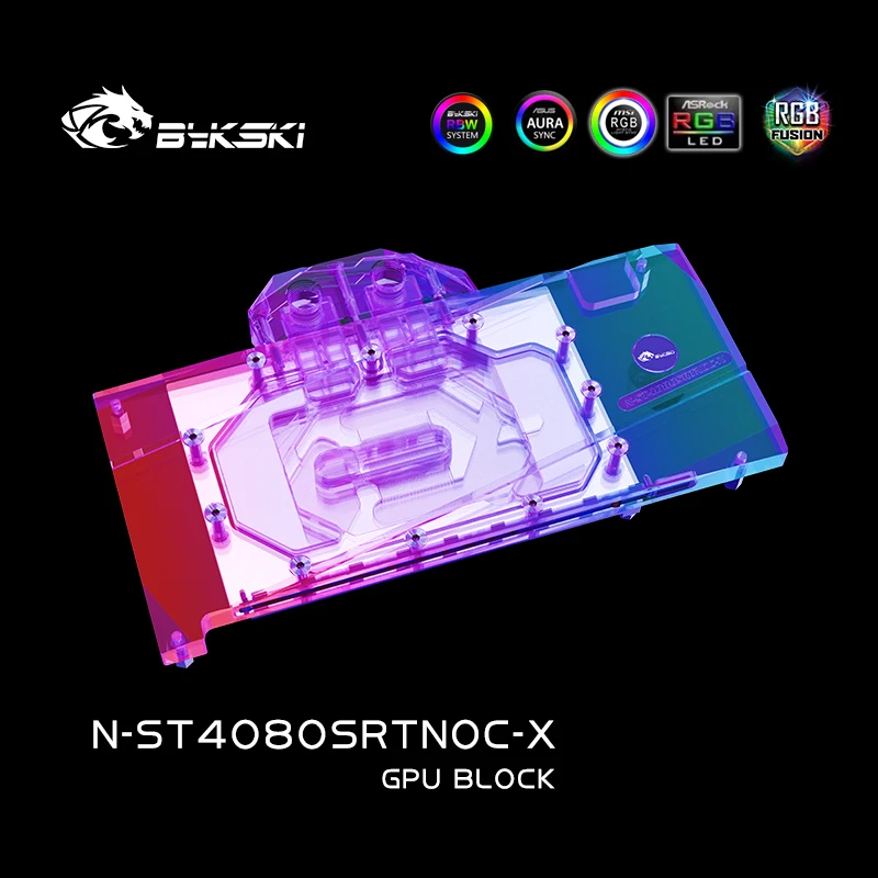 Rtx 4080 Water Cooling Block - Bykski N-ST4080SRTNOC-X Blok GPU do karty