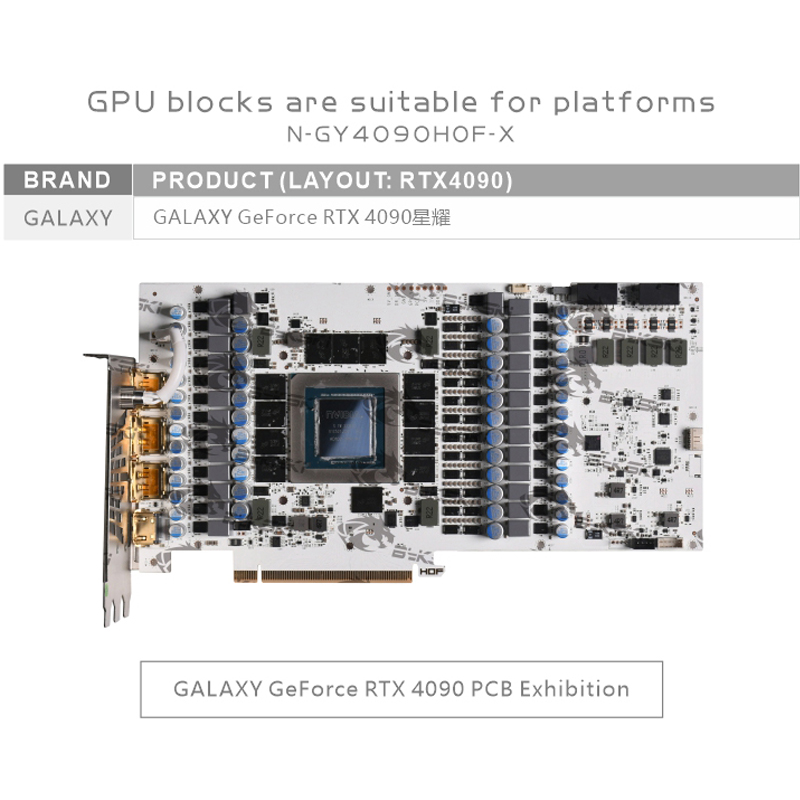 Bykski N-GY4090HOF-X Blok GPU  – Rtx 4090 Water Block Full Cover recenzja i cena
