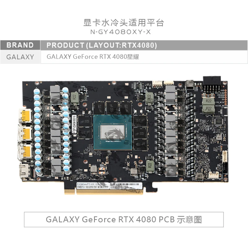 Bykski N-GY4080XY-X Blok GPU d – Rtx 4080 Water Cooling Block recenzja i cena