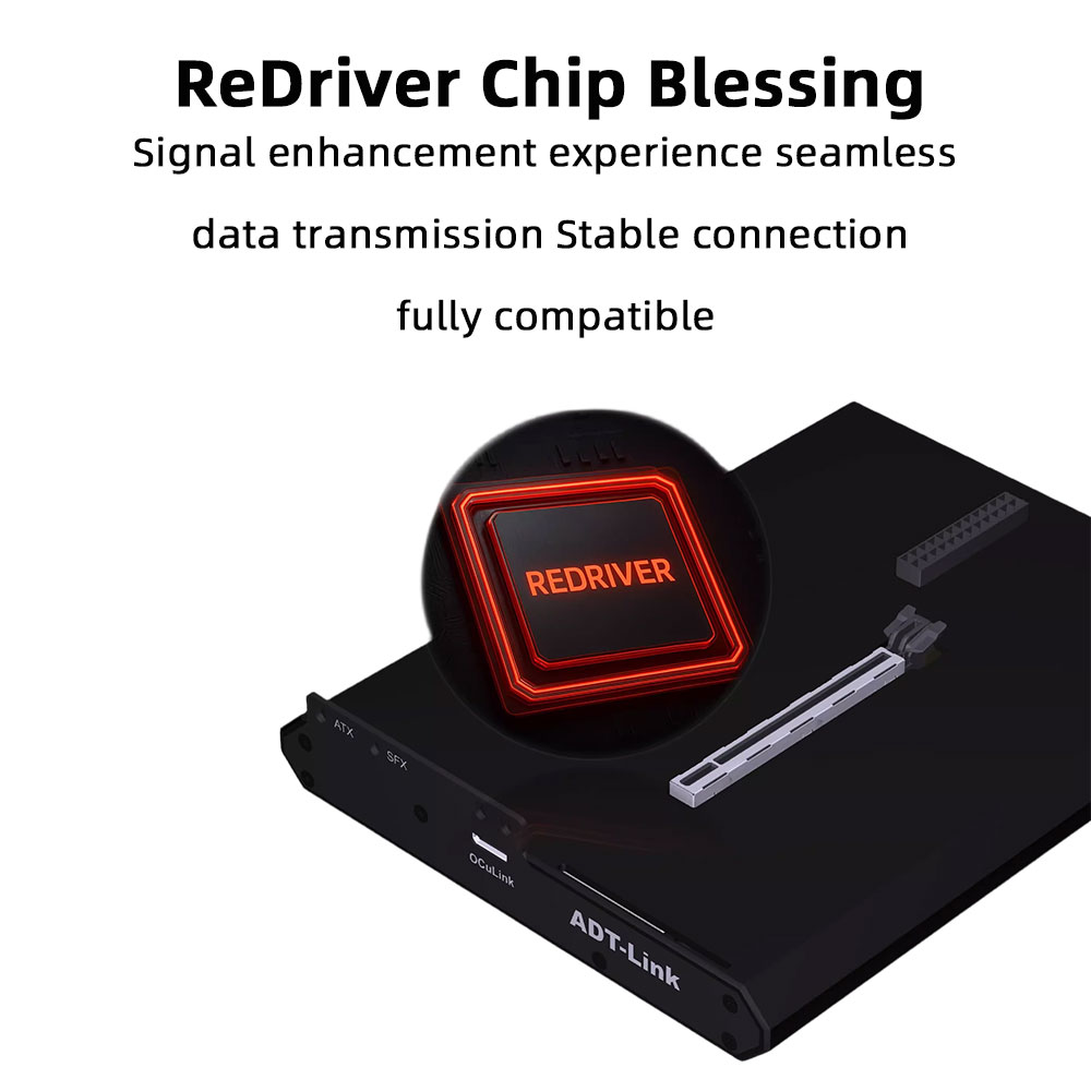 ADT-Link PCIe 4.0X4 64Gbs F9Q  – Oculink Gpu Dock Station recenzja i cena