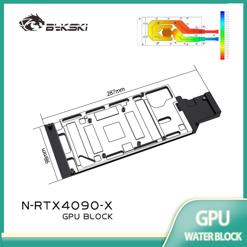 Bykski N-RTX4090-X Blok Wodny  – Rtx 4090 Water Block Full Cover recenzja i cena